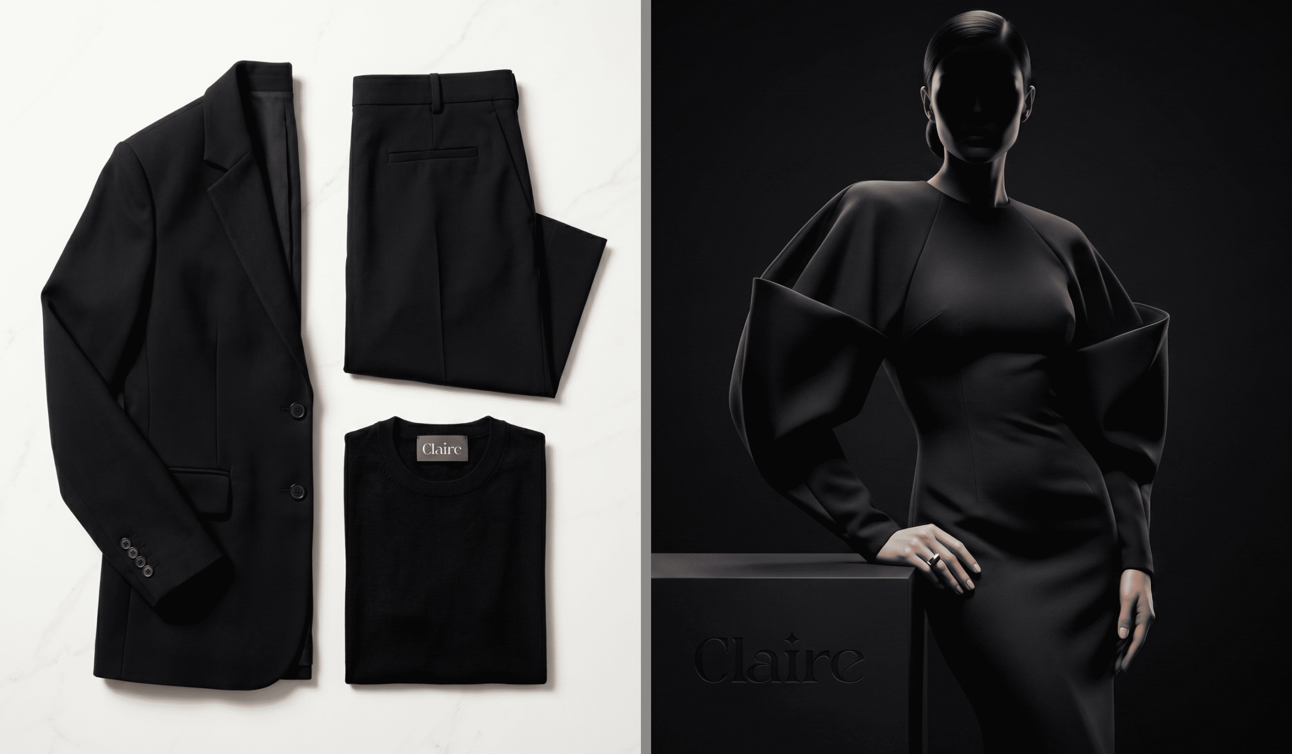 Claire fashion product flat lay and editorial photography