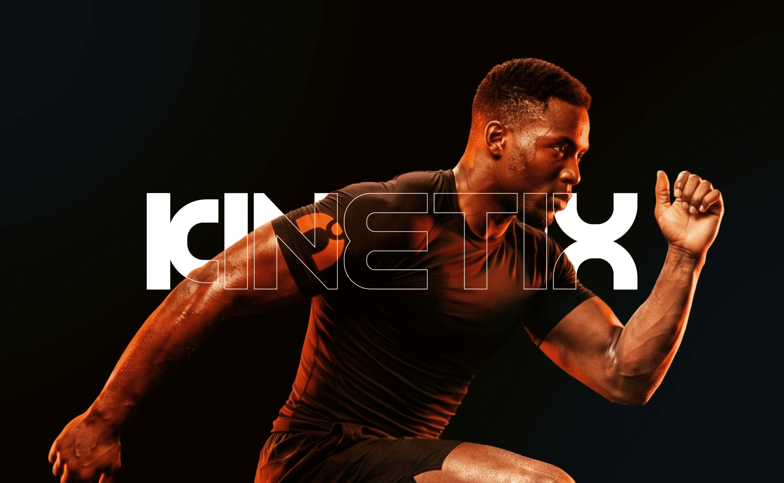 KINETIX fitness gym brand identity design — cover image