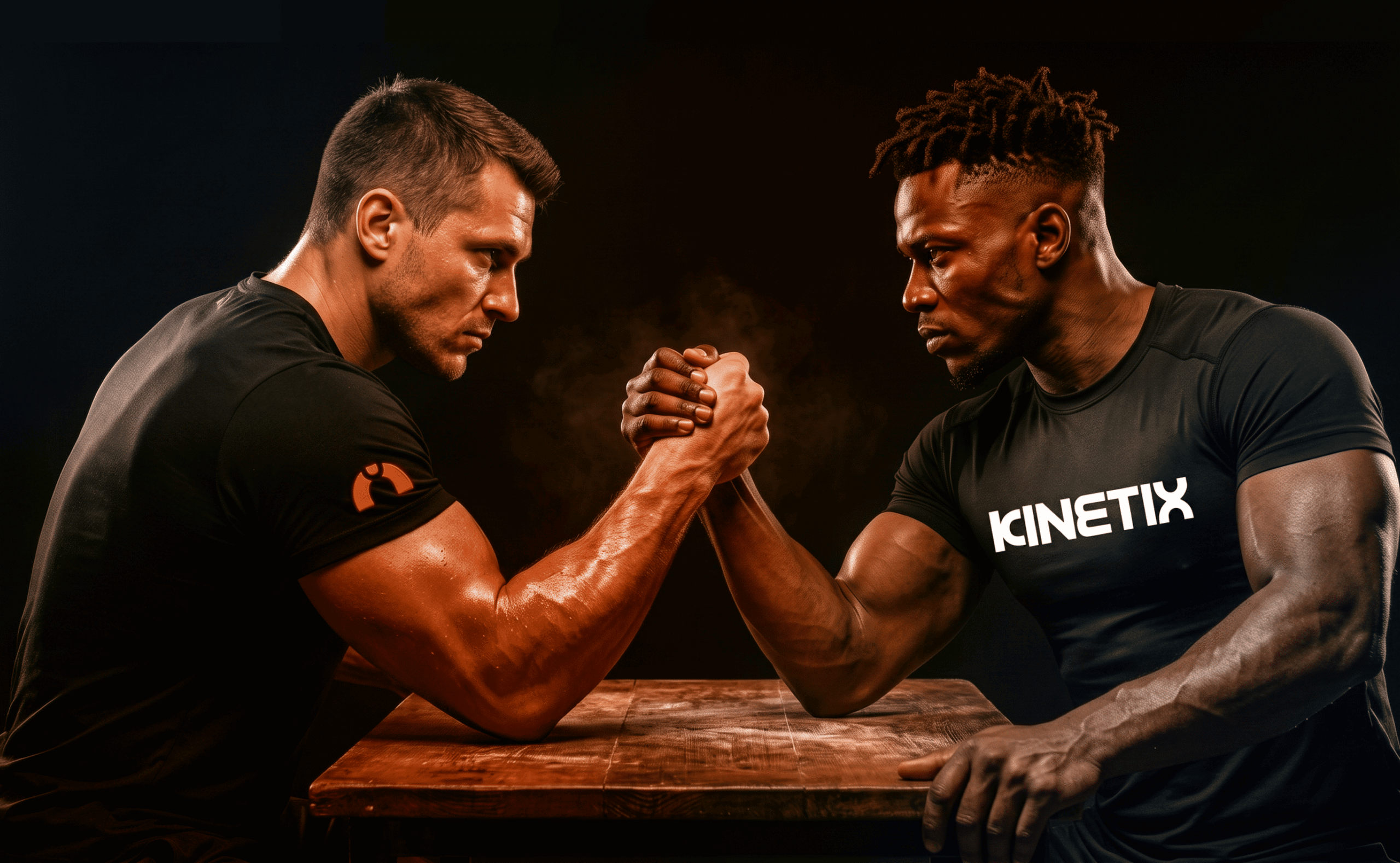 KINETIX fitness brand lifestyle photography — athletes competing